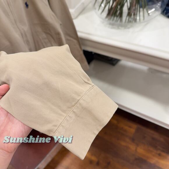 NWT Polo Ralph Lauren Women Cotton Twill JACKET Khaki XS - Picture 3 of 7